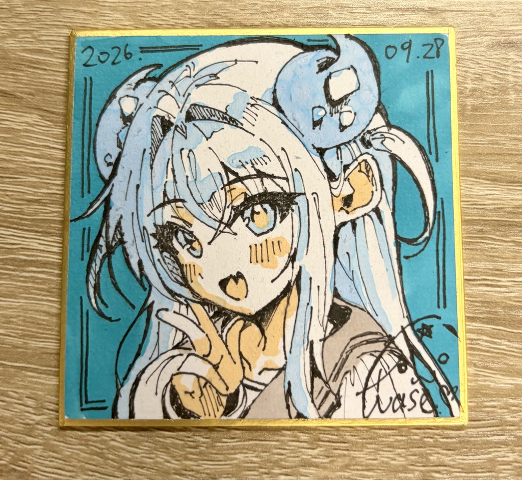 ハーフツインノクちゃん　豆色紙