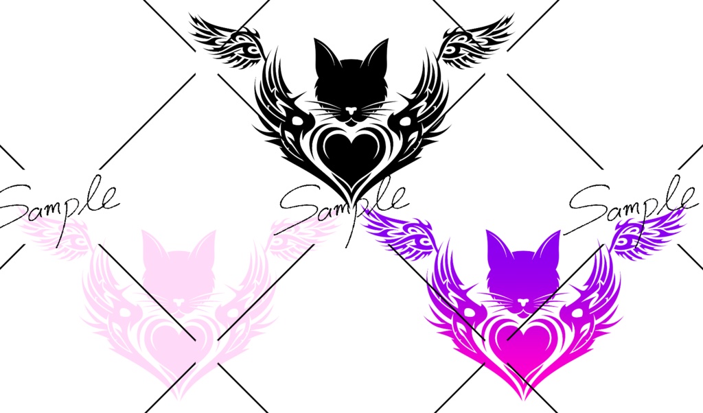 キャットトライバルタトゥー Cat tribal tatto 淫紋