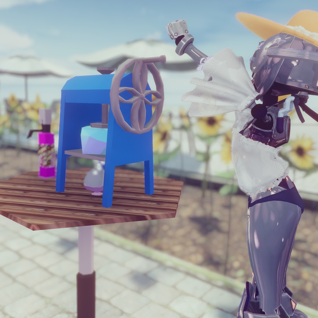 【無料】アバター用かき氷機ギミック【アバターギミック】