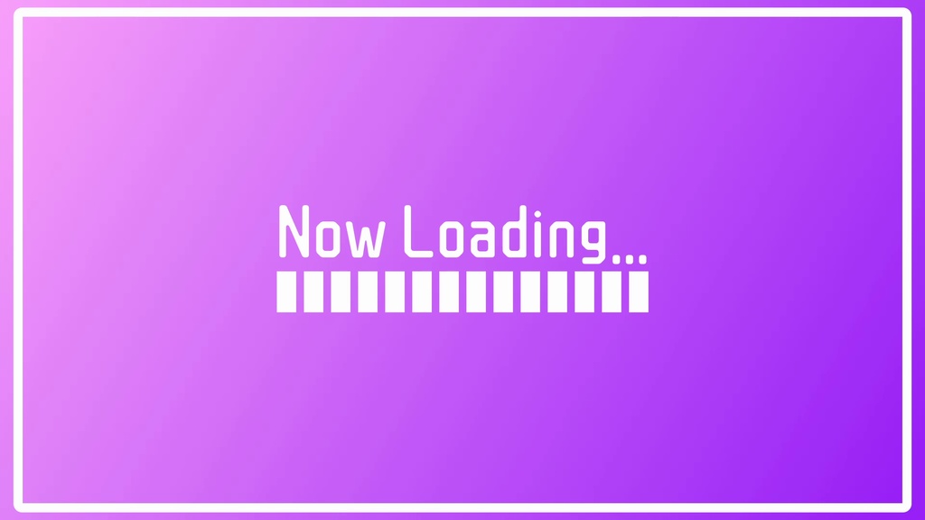 【フリー素材】Loading… FHD 無料版・応援版 - やくもや - BOOTH