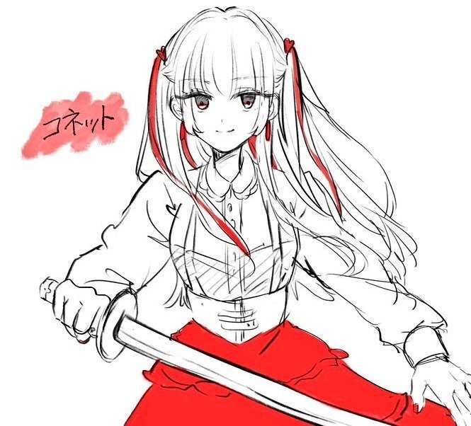 直筆サイン付きイラスト色紙