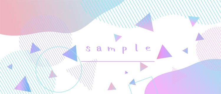 メンフィス柄の背景イラストセット【PNG素材】