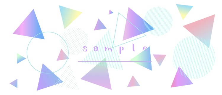 メンフィス柄の背景イラストセット【PNG素材】