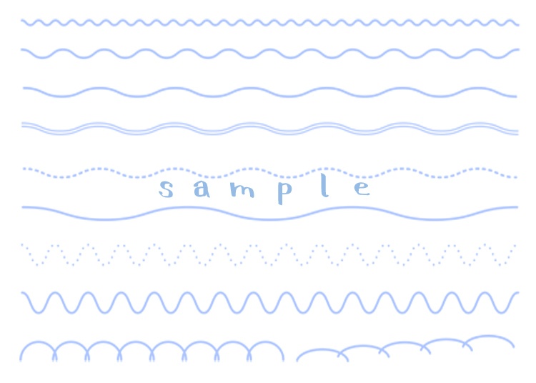 シンプルな吹き出しと飾り罫線・ラインのイラストセット【PNG素材】