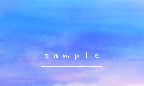透明水彩で描いた空の背景イラストセット【JPG素材】