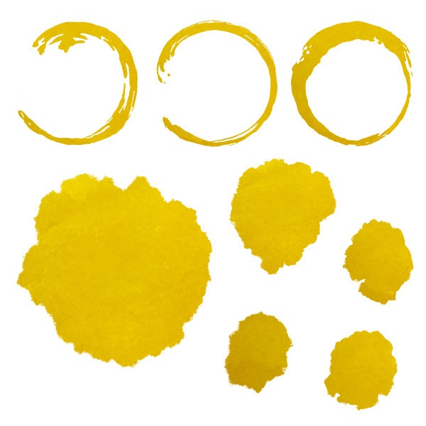 透明水彩で描いた和風の装飾イラストセット【PNG素材】