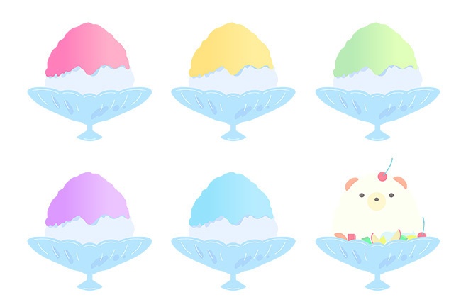 夏モチーフのイラストセット【PNG素材】