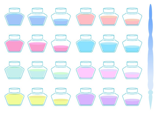 レトロな装飾イラストセット【PNG素材】