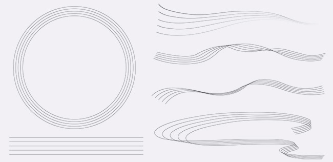 音楽モチーフの装飾・フレームイラストセット【透過PNG/ベクター】