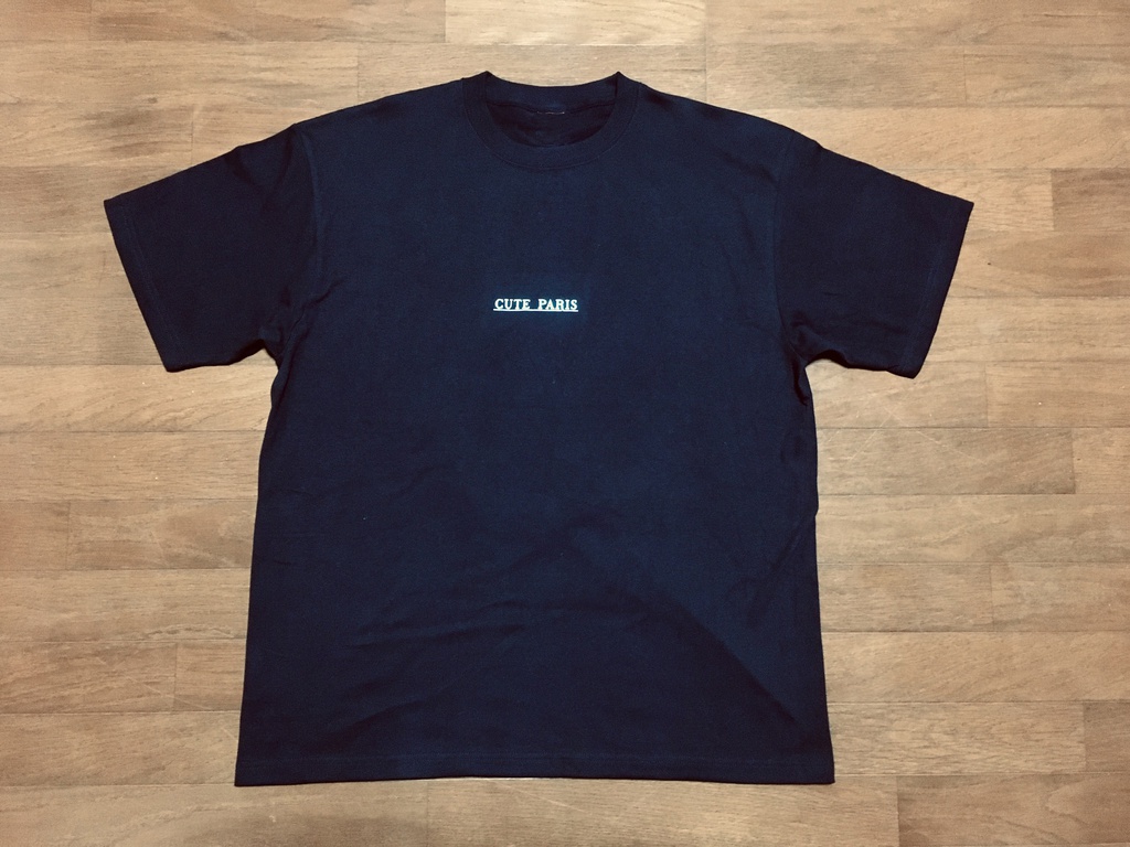 Cute Paris Under Line Logo Tee 【CPCS18AW01】