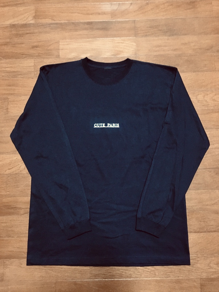 Cute Paris Under Line Logo L/S Tee 【CPCS18AW02】