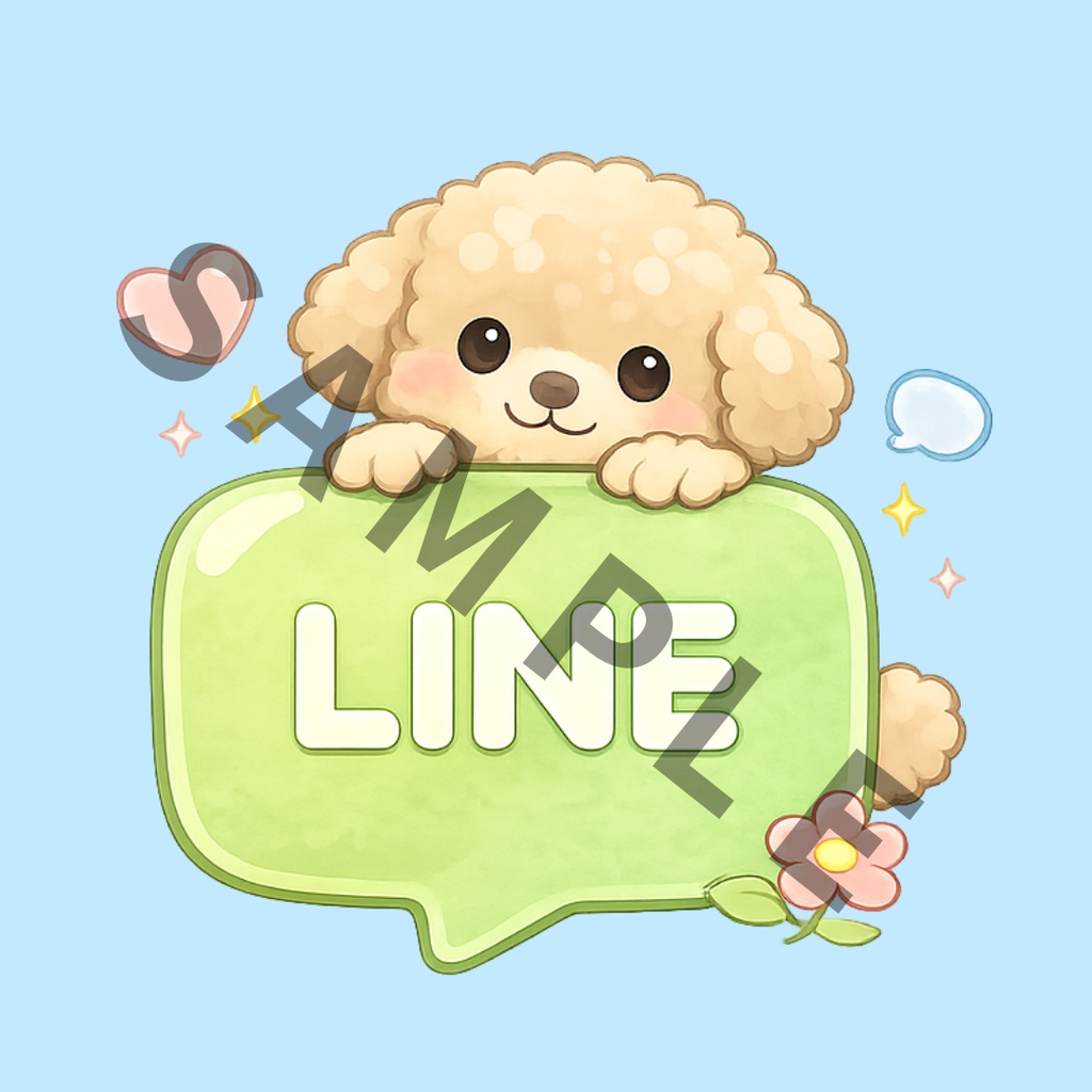iPhone ICON PACK (プードル)