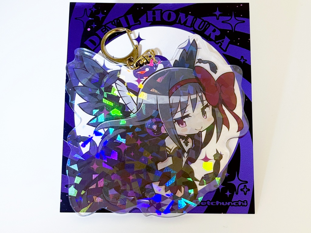 【プリレコ15】ホログラムアクリルキーホルダー 悪魔ほむら