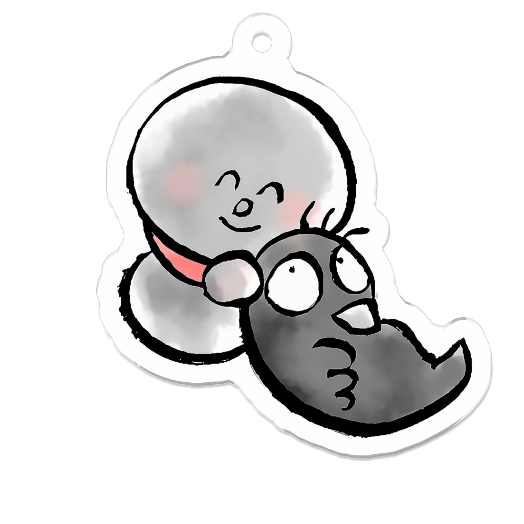 じぞっこさんとからすくんアクキー