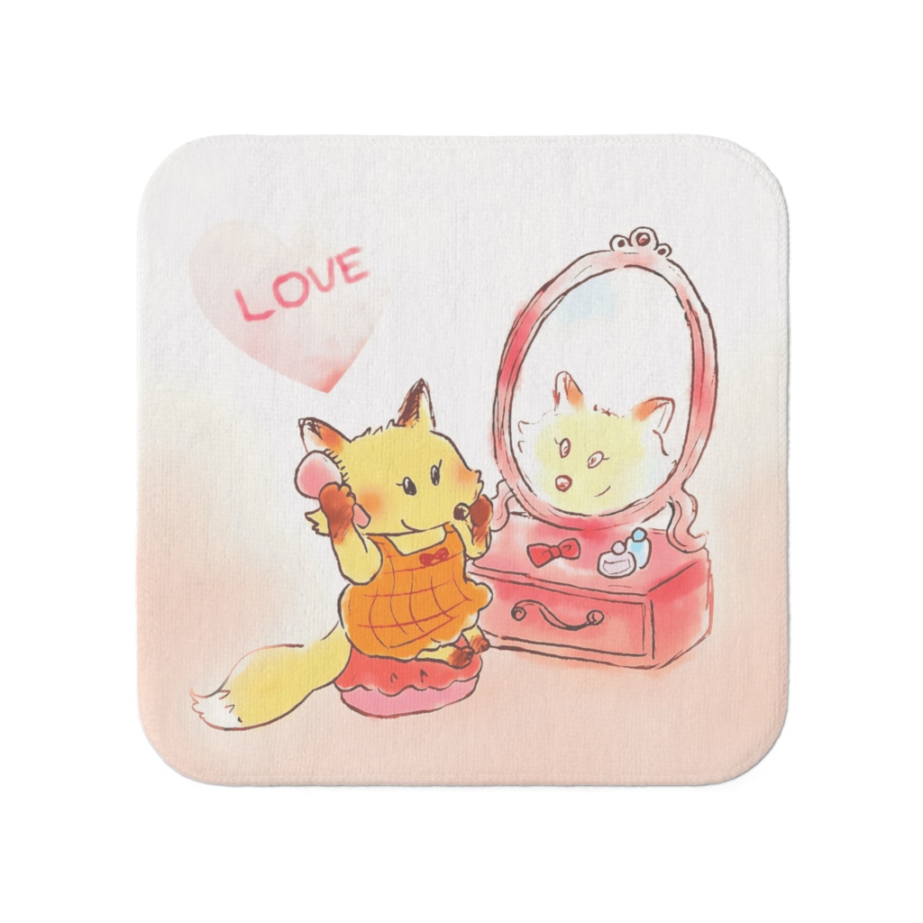 きつねちゃんミニタオル