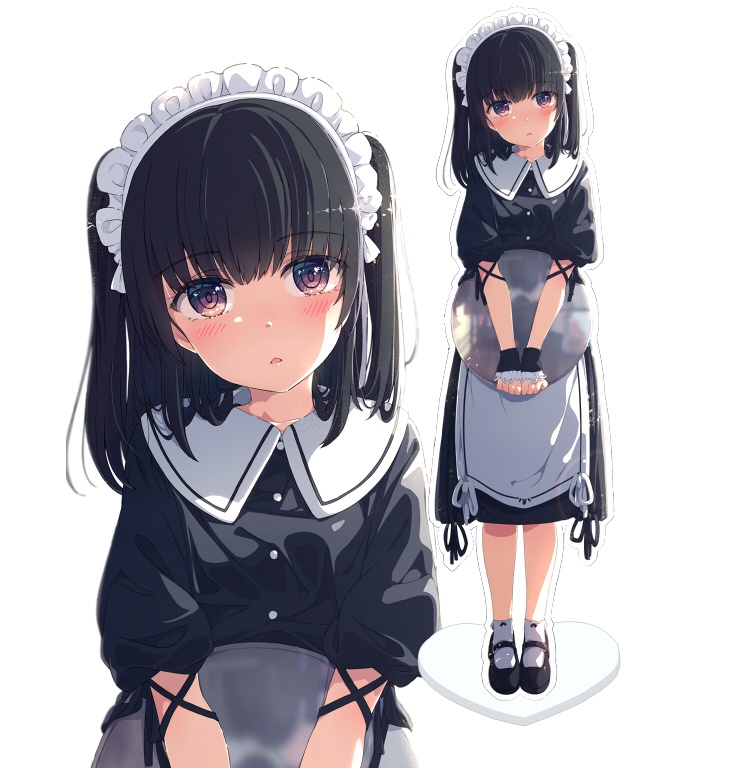 アクリルフィギュア（黒髪メイド）
