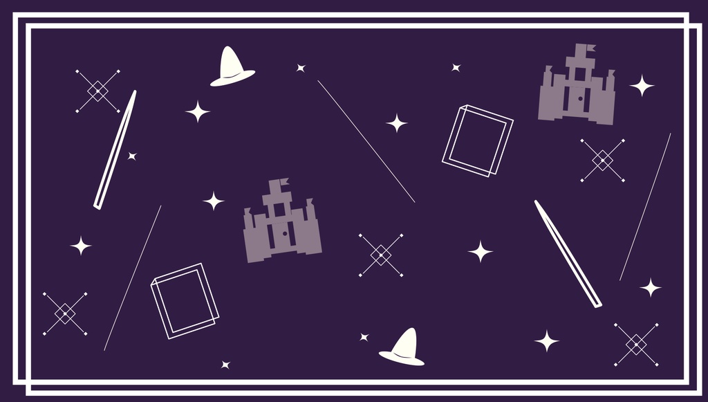 【ハリポタ風】配信背景パーツ分け