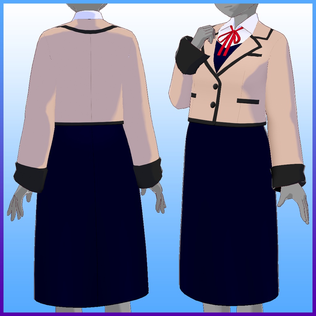 VRoid Studio「ジャンパースカート制服」