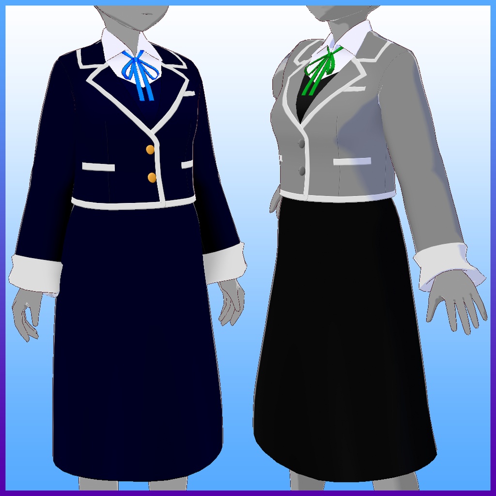 VRoid Studio「ジャンパースカート制服」
