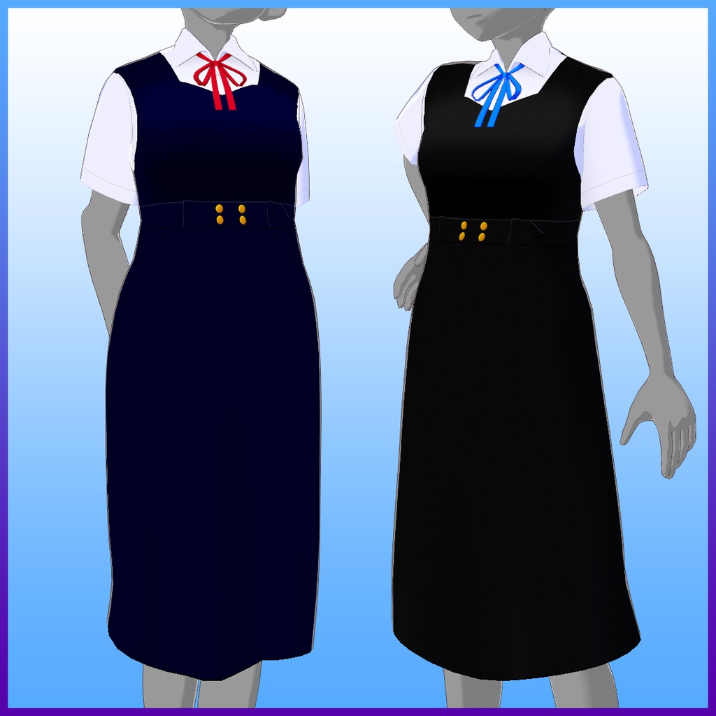 VRoid Studio「ジャンパースカート制服」