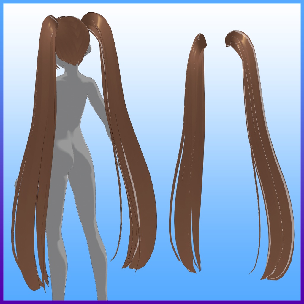 VRoid Studio「ベリーロングツインテールヘアー」