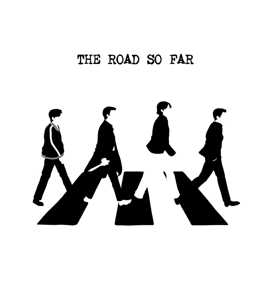 Supernatural "THE ROAD SO FAR" T-shirt (Black&White)