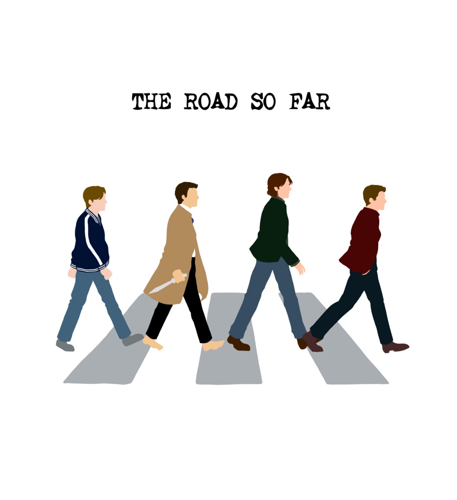 Supernatural "THE ROAD SO FAR" T-shirt (Colored)