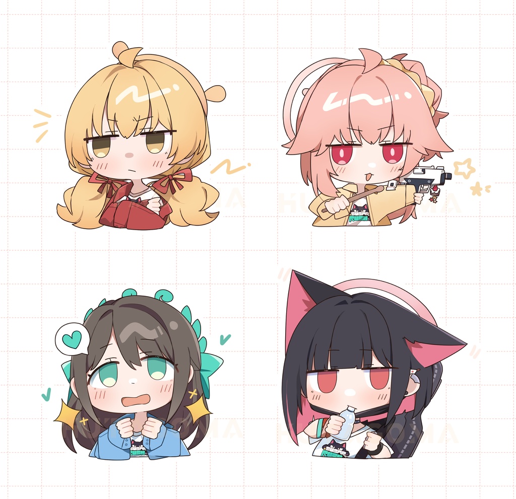 ステッカーセット02　バンドver.+レイサ