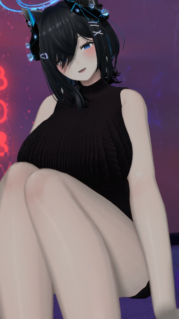 LIFTABLE SWEATER たくし上げれる縦セタ