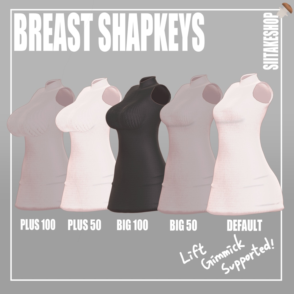 LIFTABLE SWEATER たくし上げれる縦セタ