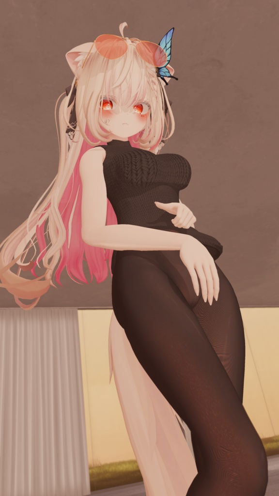 LIFTABLE SWEATER たくし上げれる縦セタ