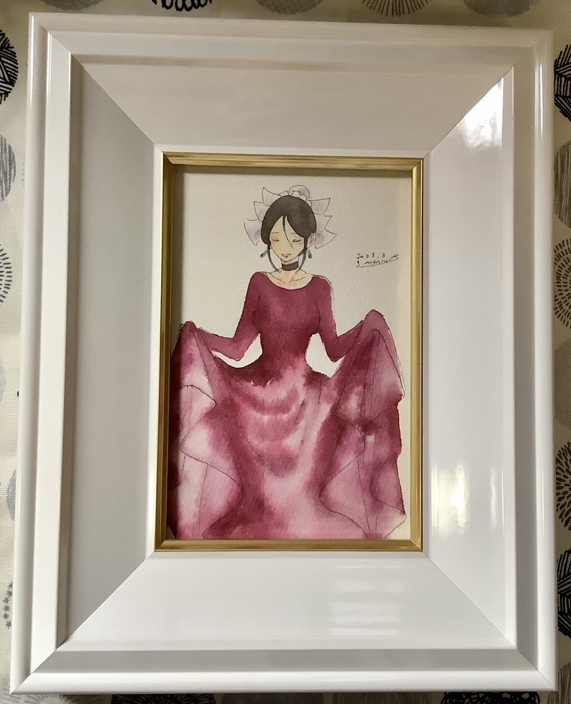 赤いドレス
