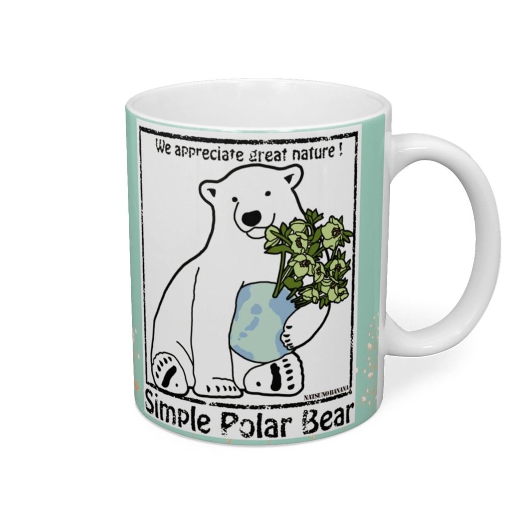 Simple polar Bear　マグカップ