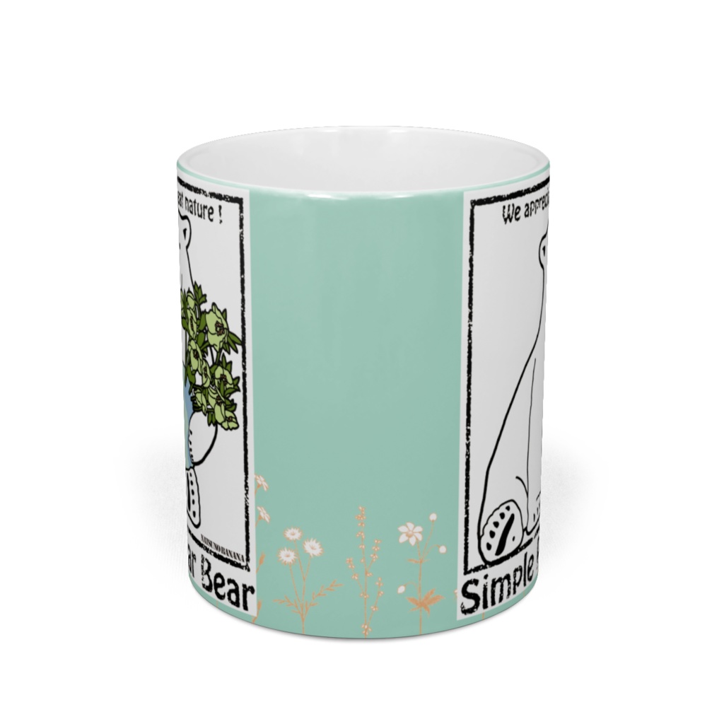 Simple polar Bear マグカップ