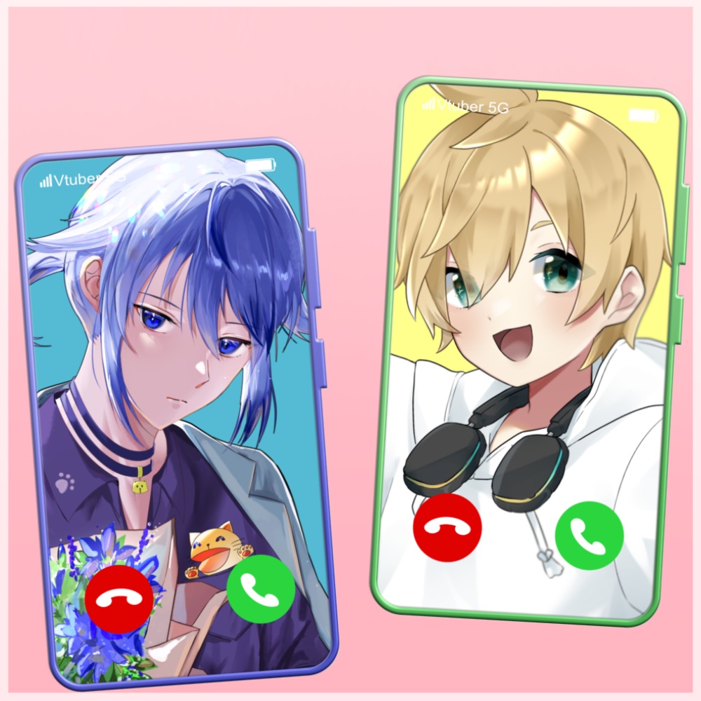 【おはV サムネフリー素材】スマホ画面素材