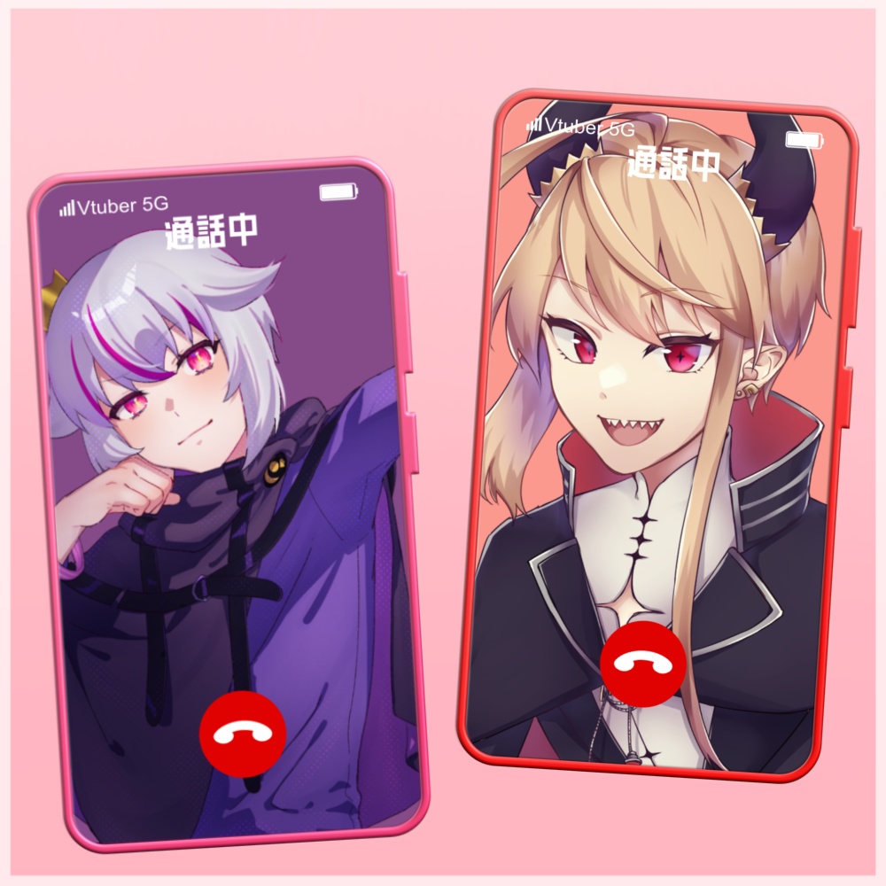 【おはV サムネフリー素材】スマホ画面素材