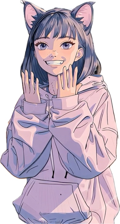 【配信向け立ち絵素材】猫耳少女×11表情 YouTuber・IRIAM・OBS対応 | 透過PNG | 商用OK