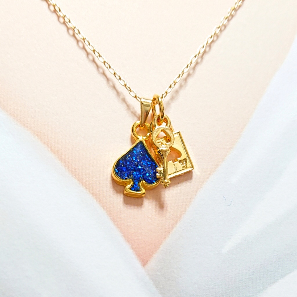 次回再販未定★ハーツラビュル寮/デュースイメージ スート&鍵ネックレス