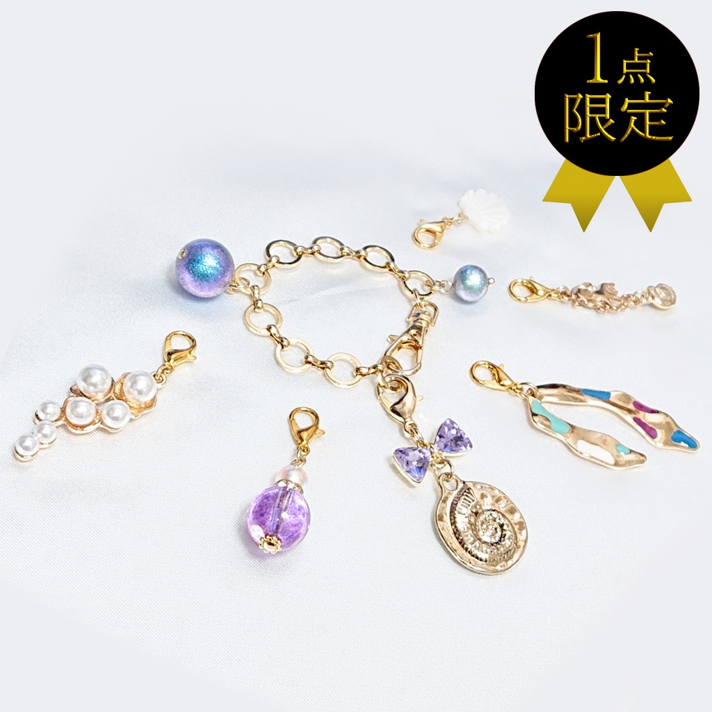 1点限り★オクタヴィネル寮/アズール/ジェイド/フロイドイメージ　ミニバッグチャーム