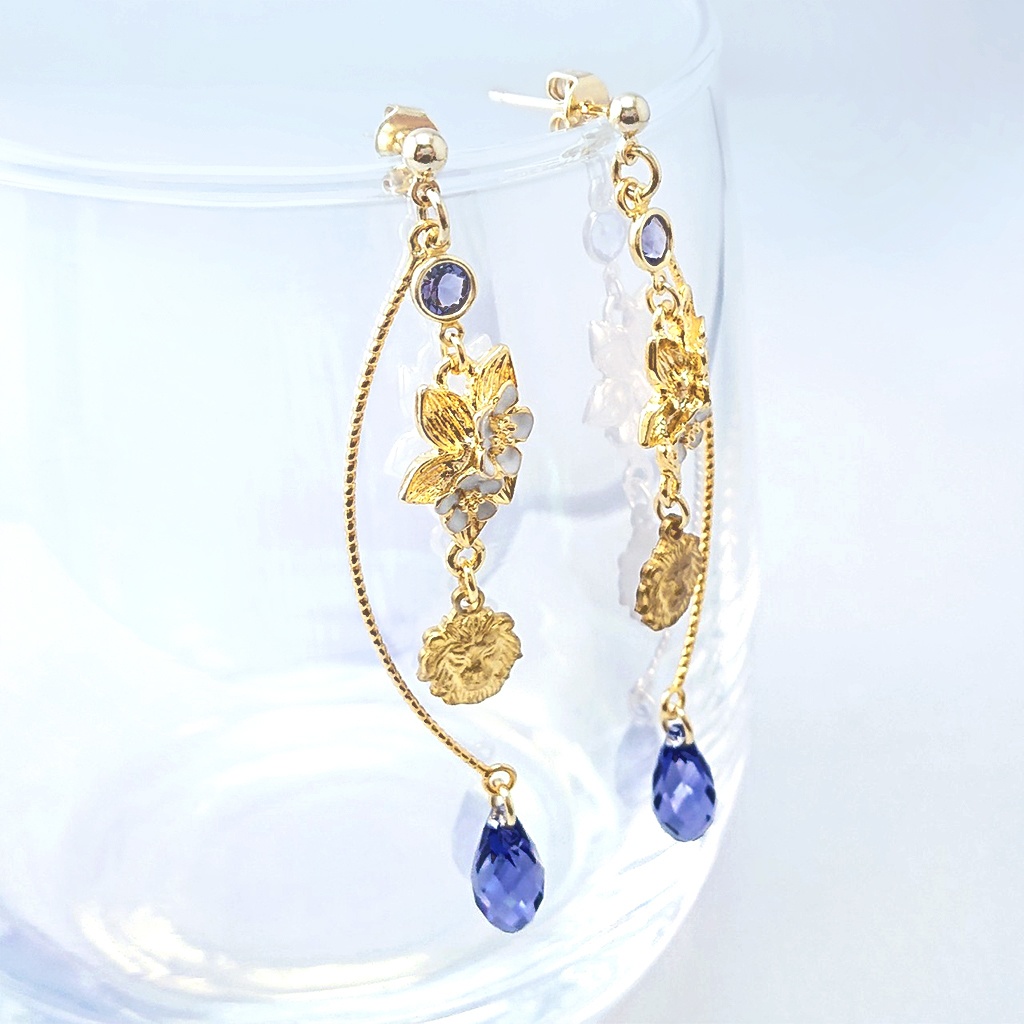 再販未定★レオナ・キングスカラー/フェアリーガライメージ シャンデリア風ピアス/イヤリング 186