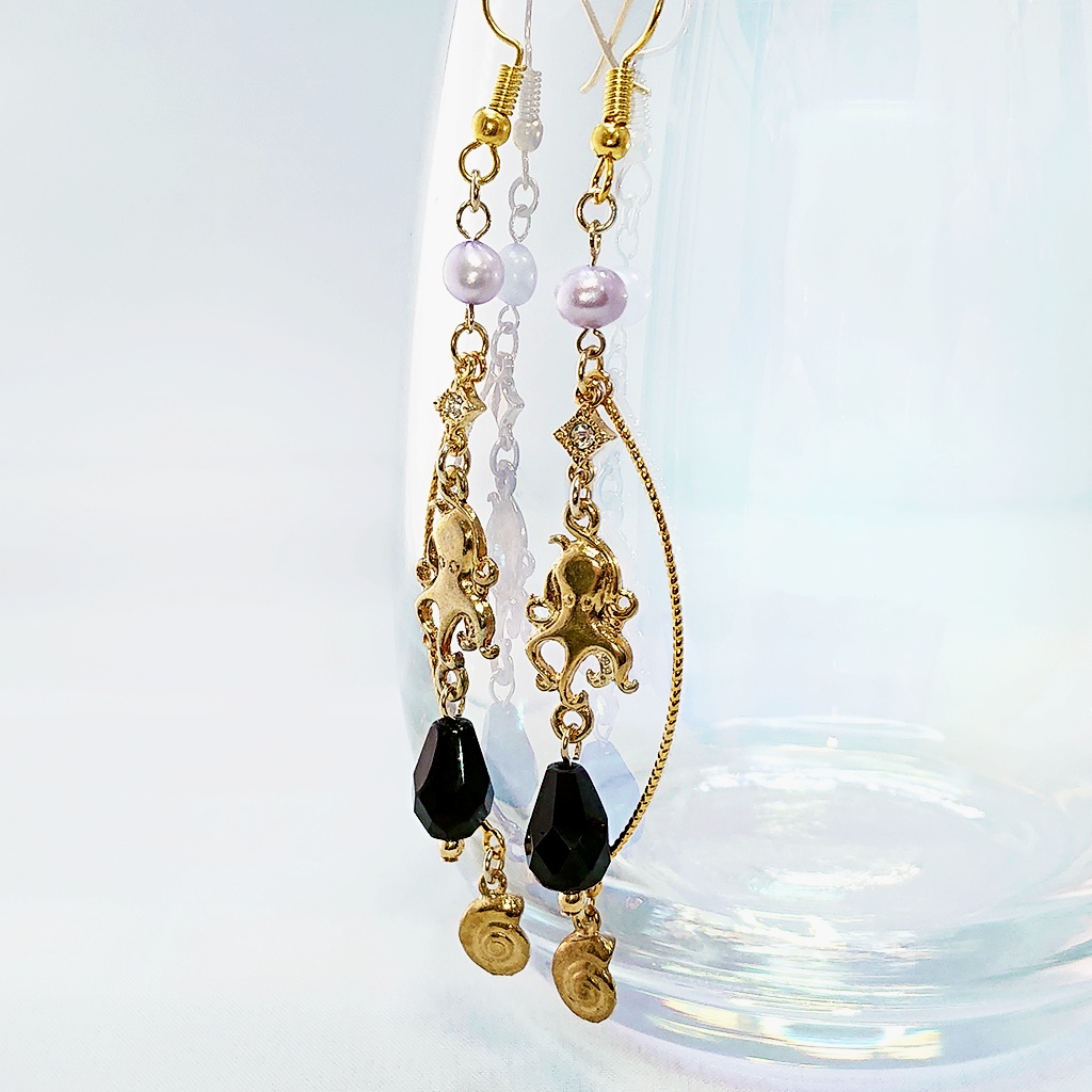 1点限定★ナイトメアースーツ/アズール・アーシェンググロットイメージ ロングピアス/イヤリング