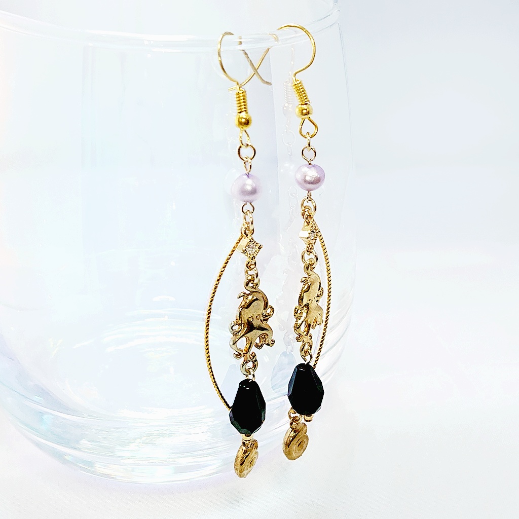 1点限定★ナイトメアースーツ/アズール・アーシェンググロットイメージ ロングピアス/イヤリング