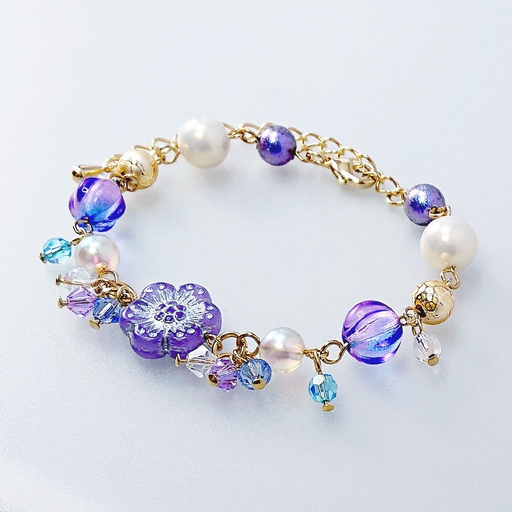1点限り★アズール/フェアリーガラ イメージ(概念)フラワーブレスレット