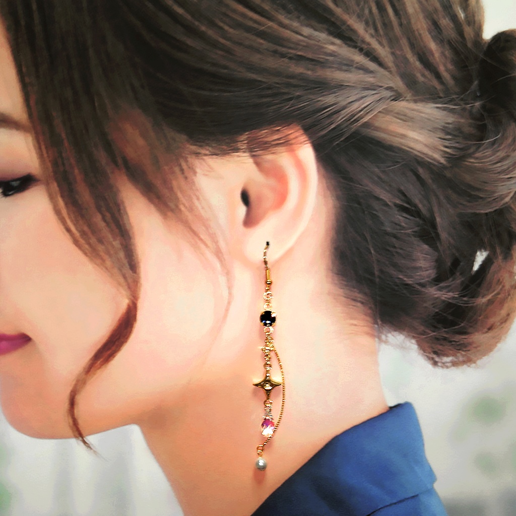 再販未定★スカリー・J・グレイブス イメージデザイン(A) スワロドロップ ピアス/イヤリング