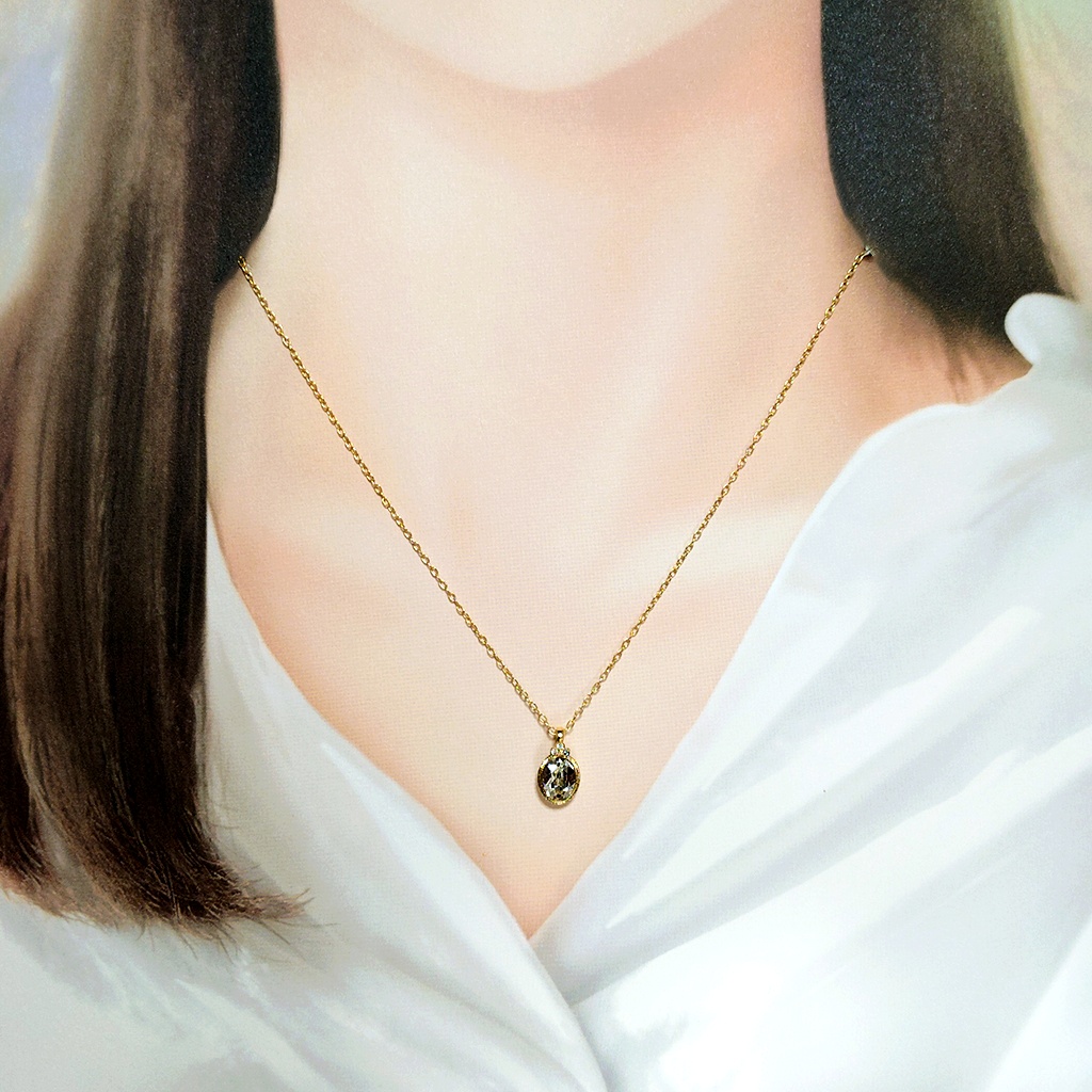 《次回再販未定》オクタヴィネルイメージ マジペン風 1粒ネックレス アズール/ジェイド/フロイド