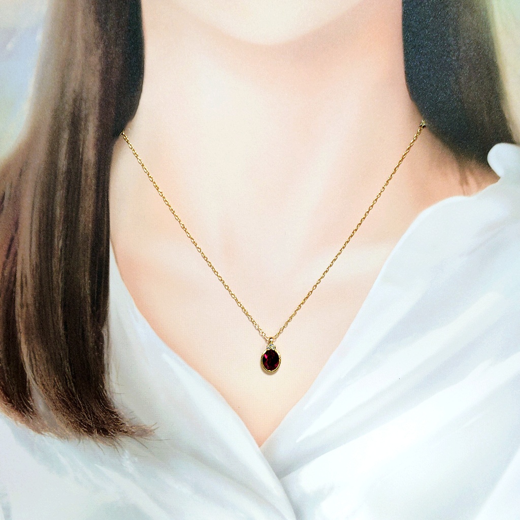 《次回再販未定》スカラビアイメージ マジペン風 1粒ネックレス カリム/ジャミル