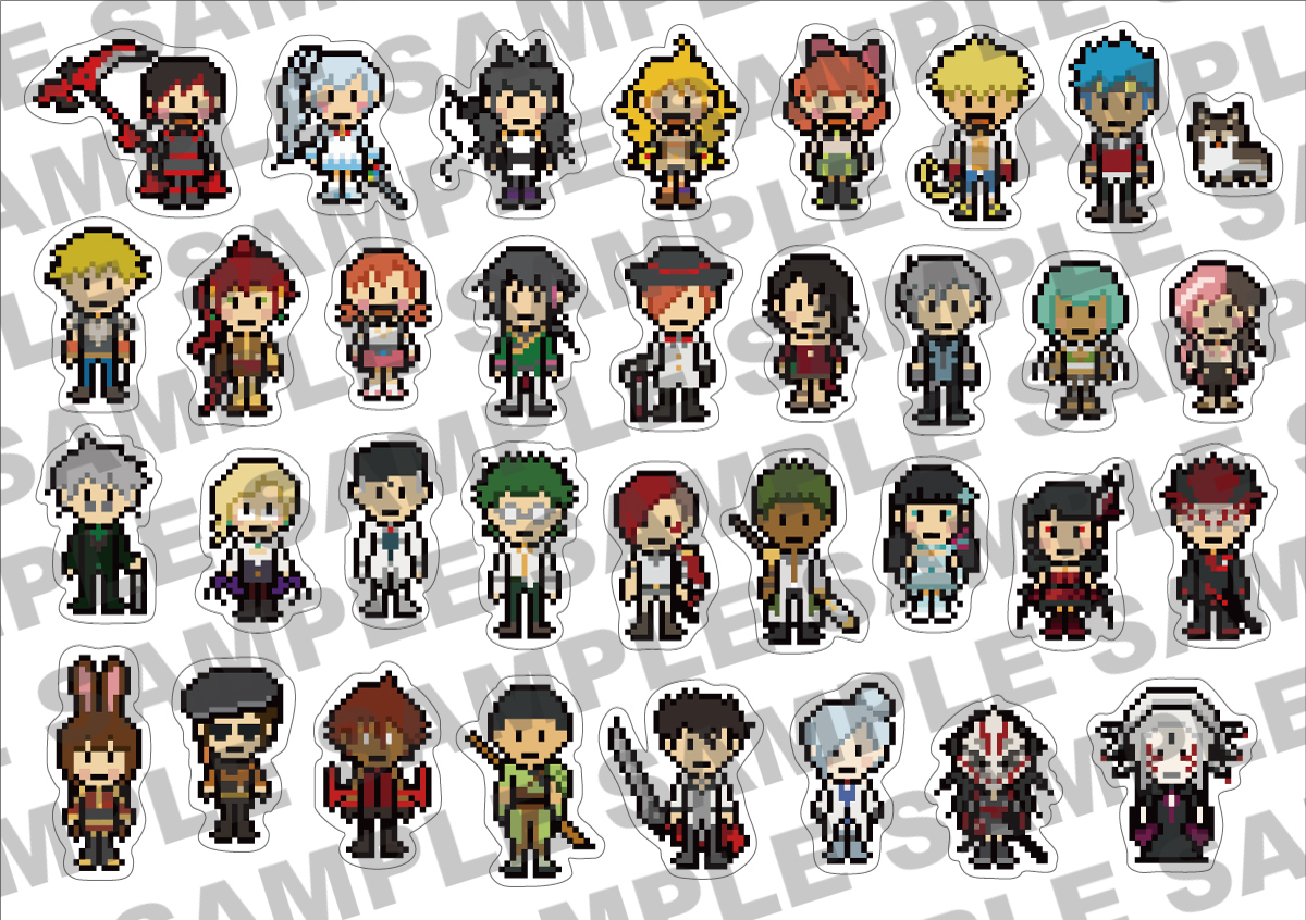RWBY ドット絵シール