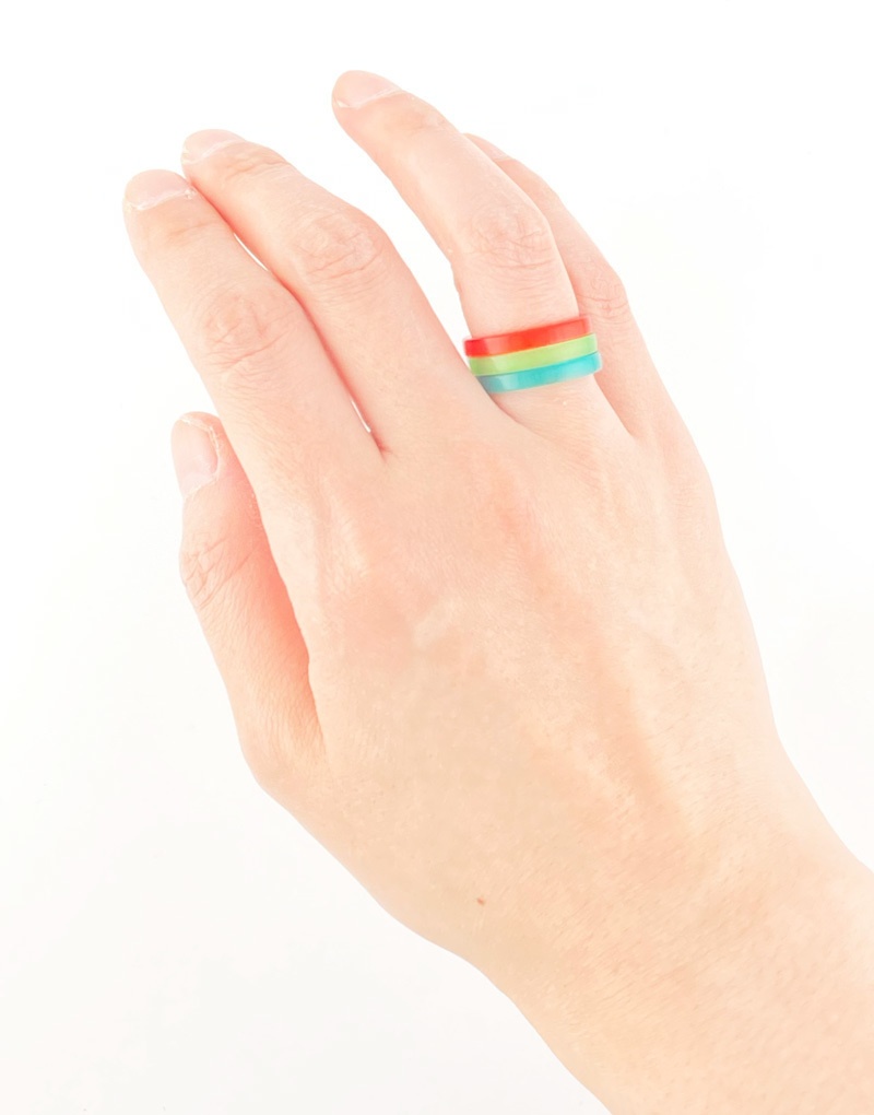 シチリンブキイメージ3連アクリルリング