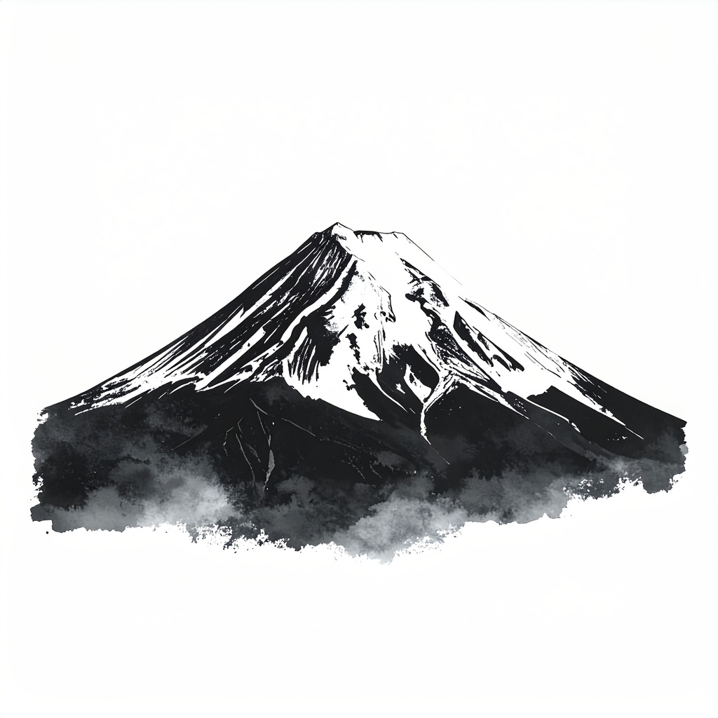 【SNSアイコン】余白筆 墨画 - 伝統の和文化モチーフ集