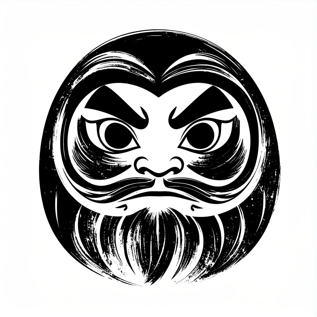 【SNSアイコン】余白筆 墨画 - 伝統の和文化モチーフ集